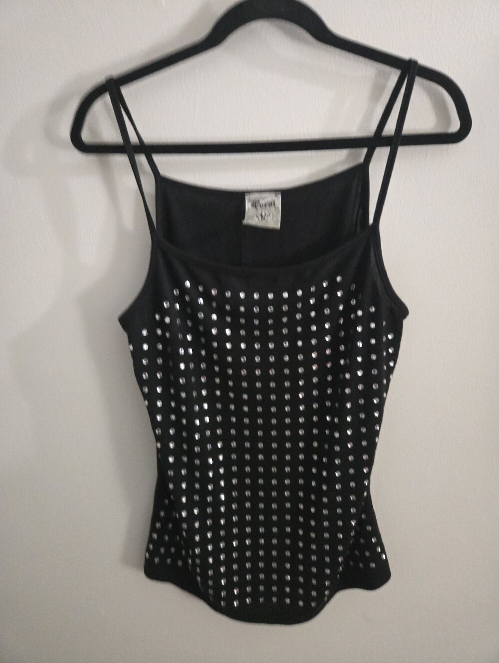 Vocal black studded tank